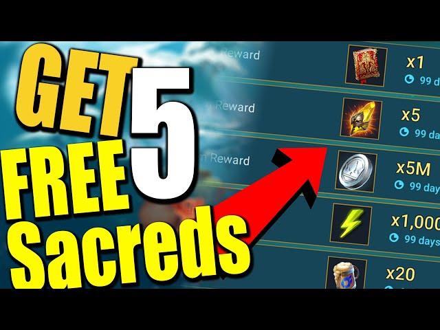 HOW TO: Get 5 Free Sacreds in 20 Minutes - 100% WORKING METHOD SHARD FARMING! Raid: Shadow Legends