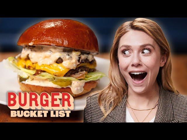 Elizabeth Olsen Gets a Burger Master Class | Burger Bucket List