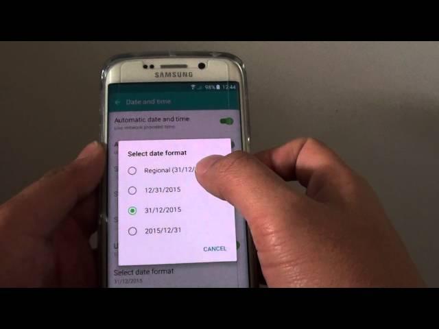 Samsung Galaxy S6 Edge: How to Change the Date Format (US / Europe / Australia)