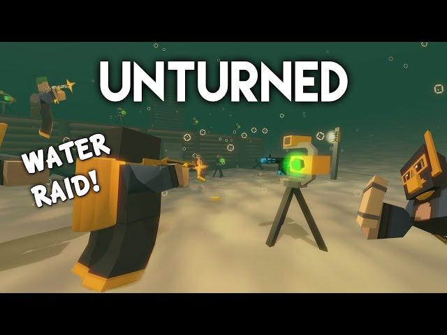 Unturned | Underwater Base Raid! [W/ G Wricky] (PVP Survival)