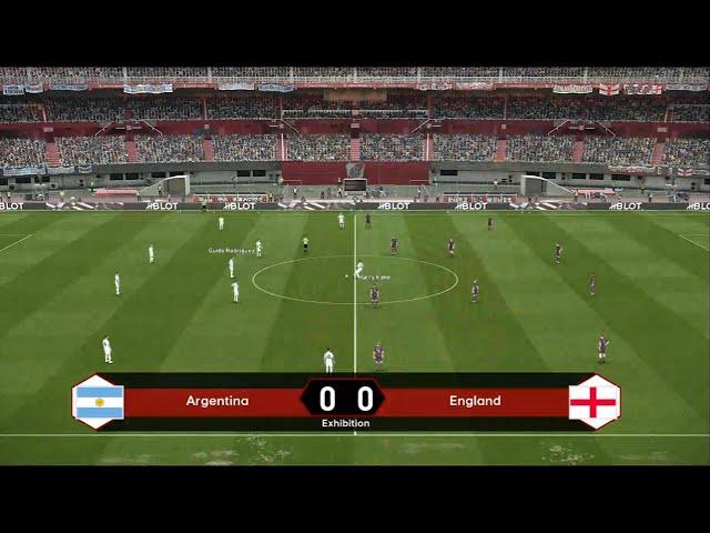 Argentina vs England | Friendly match | PES 2021 | PC Gameplay | 4K