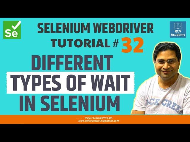 Selenium WebDriver Tutorial #32 - Different Types of Wait in Selenium