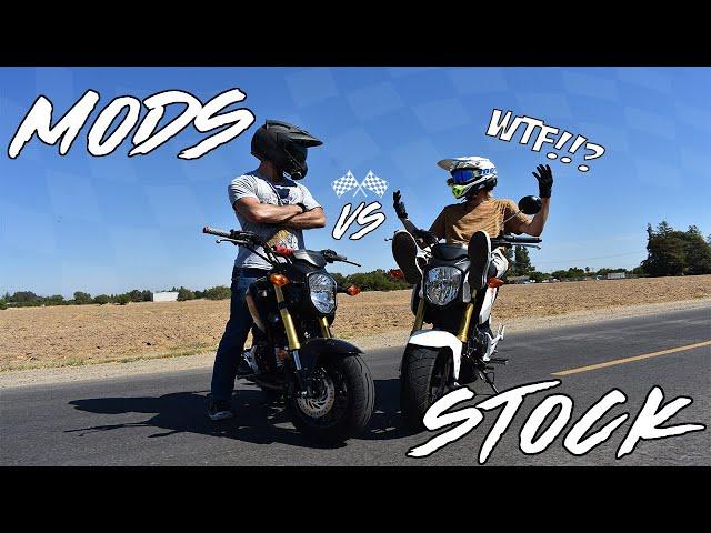 Honda Grom Speed - Stock VS Modded