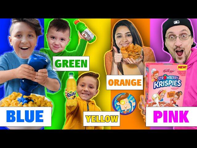 Eating Only ONE Color of Food for 24 Hours!!! (FV Family Challenge)