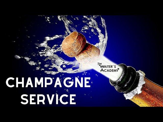 How to open a Bottle of Champagne as a waiter! Fine dining service! Waiter training! Wine service!