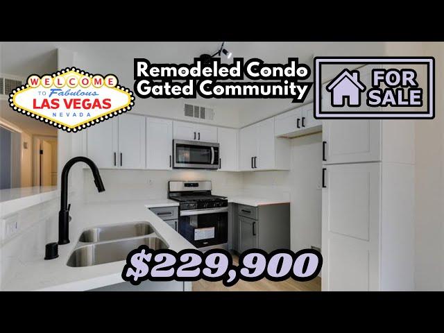 Affordable Condo in Las Vegas for Sale | 200k | Remodeled | Gated Community |  Near Las Vegas Strip