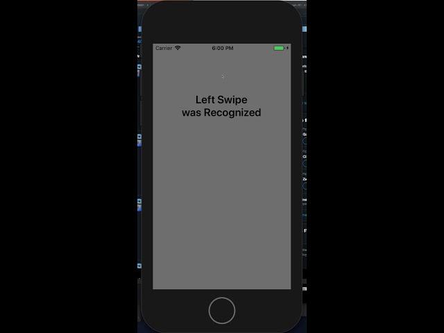 UIGestureRecognizer iOS12 SWIFT4.Gesture and Tap recogniser.