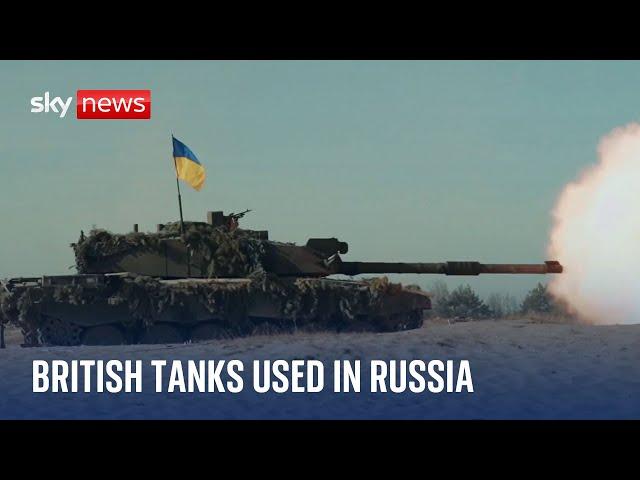 British Challenger 2 tanks have been used inside Russia by Ukrainian troops, Sky News understands