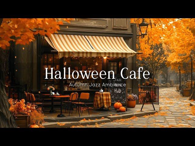 Positive Jazz with Halloween Cafe Ambience  Smooth Jazz Bossa Nova in Cozy Coffee Shop for Relaxing