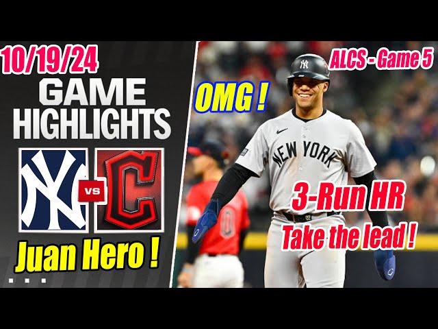 NY Yankees vs CLE Guardians [ALCS] Game 5 Innings [9th +10th] Highlights | MLB Playoffs 2024