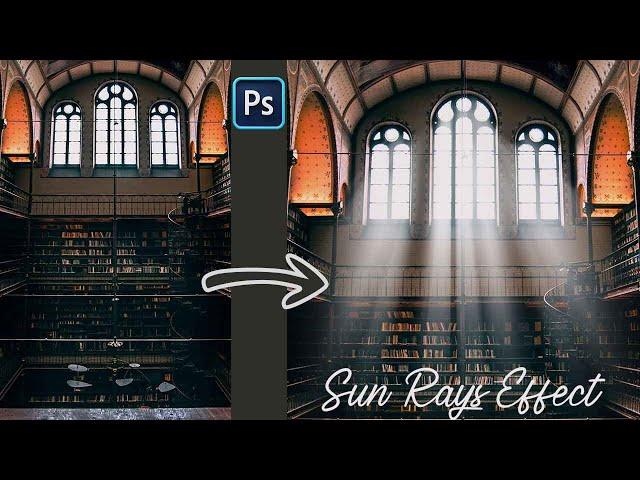 Adding Sun Rays Effect in Photoshop 2024 Tutorial #photoediting #photoshop