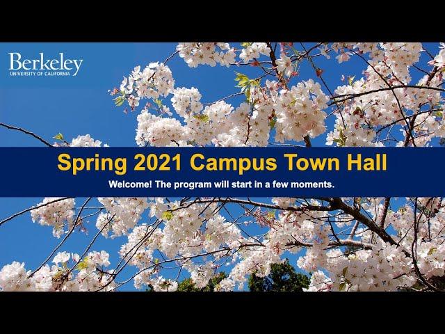 UC Berkeley Town Hall for Staff. April, 2021