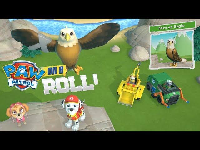 Paw Patrol on a Roll прохождение #4 Щенячий Патруль Скай и Маршал спасают Орла