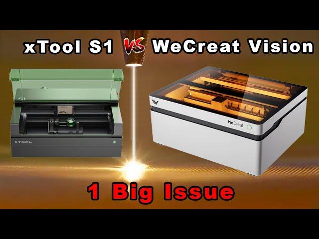 xTool S1 vs Wecreat Vision Head to Head - One Big Issue!