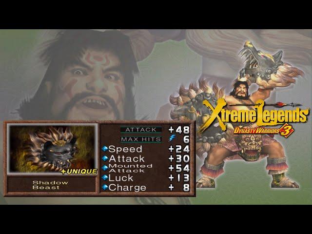 Dynasty Warriors 3 Xtreme Legends (100%): Meng Huo - 5th Weapon | Shadow Beast |