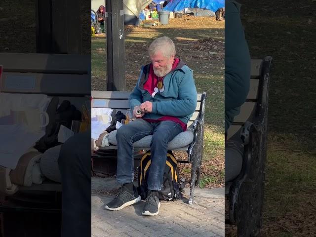 HOMELESS MAN SPEAKS TO GOD #shorts