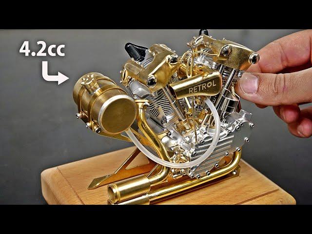 SMALLEST Production V-TWIN Knucklehead Engine!