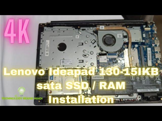 Lenovo ideapad 130-15IKB SSD Upgrade ,  Lenovo Ideapad 130-15IKB  sata SSD  / RAM Installation