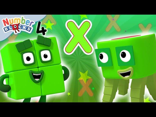 Multiplication for Kids Level 4 | Maths for Kids | Learn to count | @Numberblocks