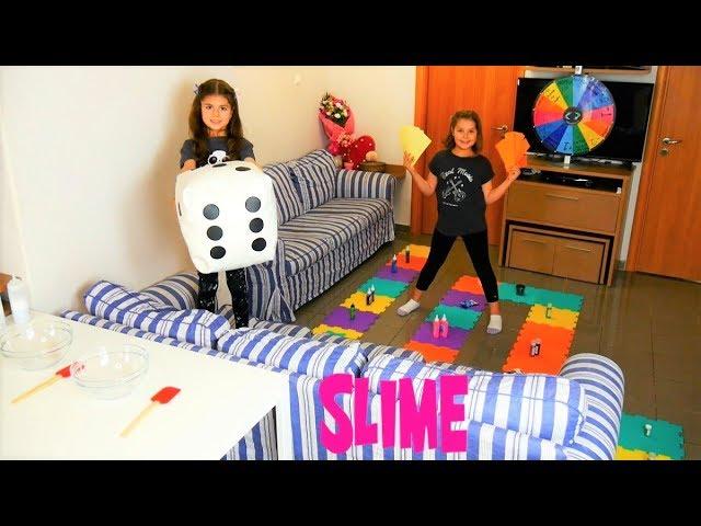 ARTEMI ARIADNI ⭐ ΤΕΡΑΣΤΙΟ ΕΠΙΤΡΑΠΕΖΙΟ SLIME CHALLENGE !!! GIANT BOARD GAME SLIME CHALLENGE