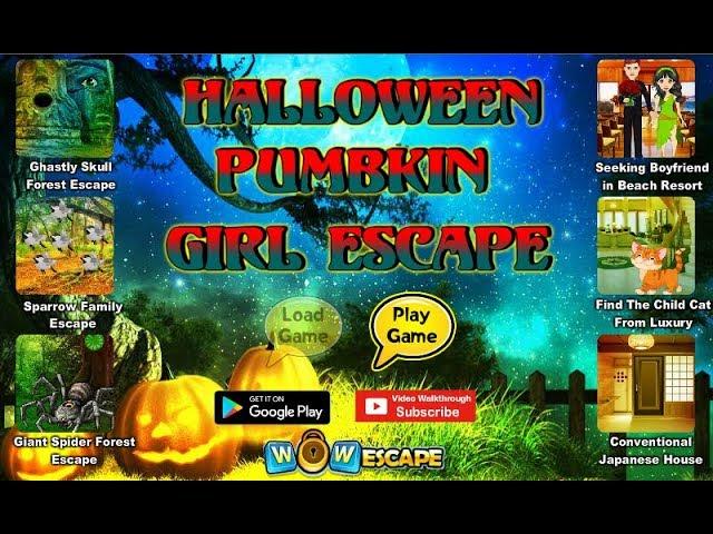 Wow Halloween Pumpkin Girl Escape Walkthrough [WowEscape]