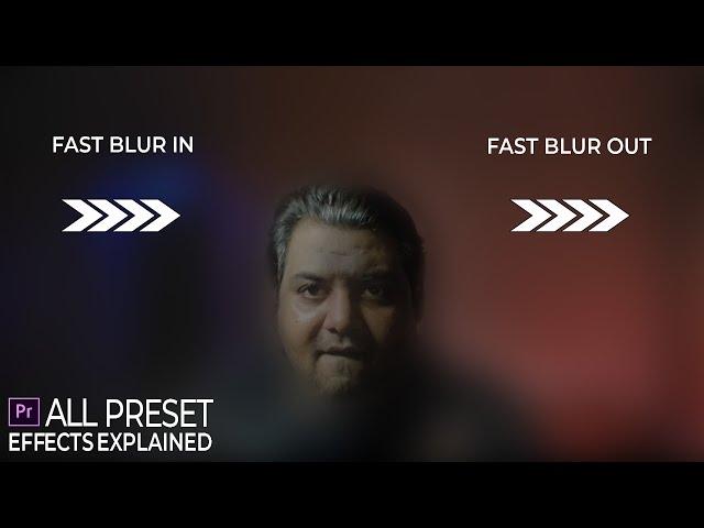 Fast Blur In-Fast Blur Out | All Presets Explained-2 | Premiere Pro | Life In Layers