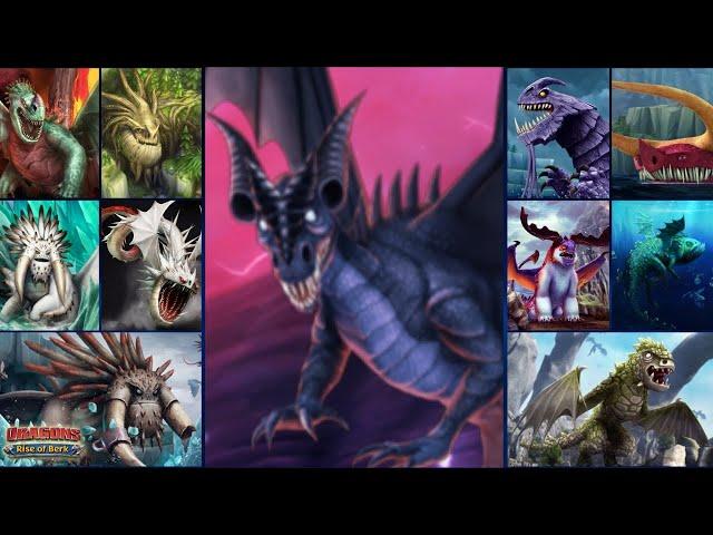 All 11 Legendary Dragons (4K UHD 60fps) | Dragons: Rise of Berk