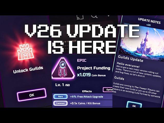 V26 Update is Here! Everything you need to know! (The Tower Idle Tower Defense)