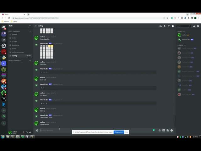 Discord Wordle Bot (madewithreplit)