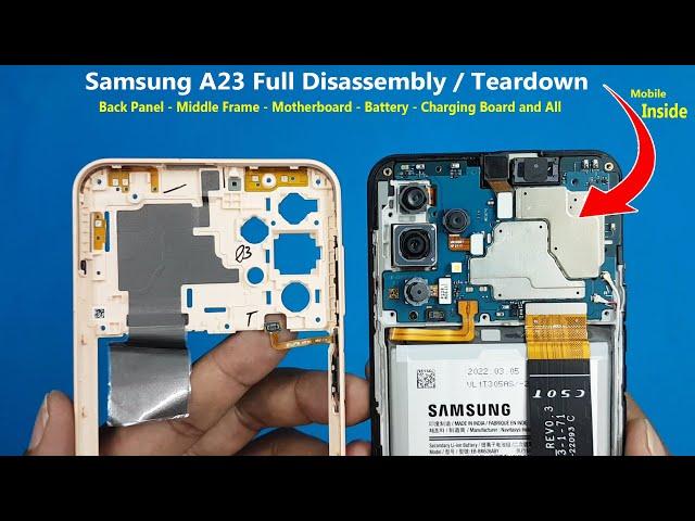 Samsung Galaxy A23 Disassembly | Teardown || All Internal Parts of Samsung A23 | How to Open A23