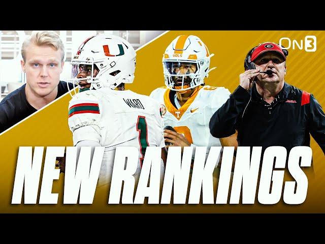 NEW College Football Playoff Rankings | Tennessee MOVES UP, Texas, Georgia, Alabama, Miami, Ohio St