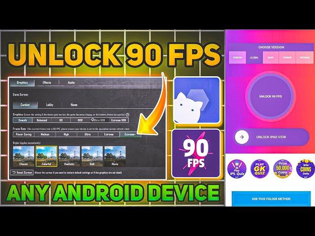 90 FPS GFX TOOL BGMI | UNLOCK 90 FPS ANY ANDROID DEVICE 