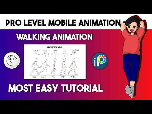 How To Animation in Mobile - How To Make Walking Animation in Flipaclip