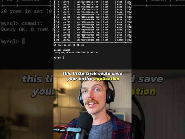 Underated database trick #database #sql #mysql #webdevelopment #programming #coding