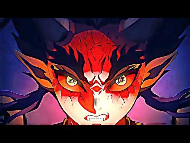 Mitsuri Kanroji vs Hantengu twixtor 4k AMV Demon Slayer season 3 episode 10