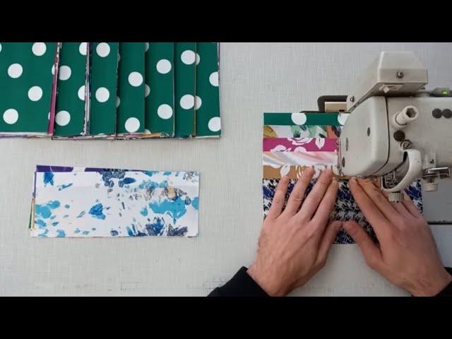 I turned 100 scraps of colorful fabric into a gorgeous pillowcase.
