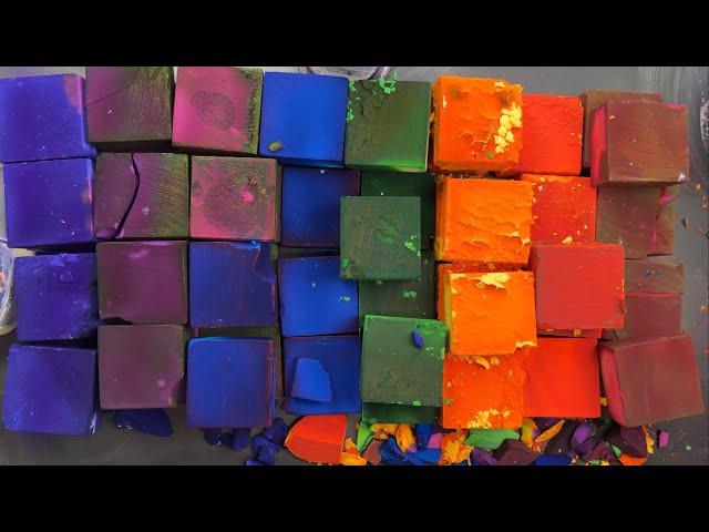 Mega RAINBOW Dyed Chalk Crush for 200k on Youtube!!🫶