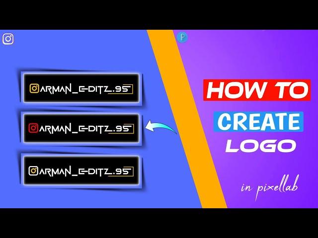 How To Create Instagram Logo in pixellab | Trending Instagram Logo Editing | Instagram logo