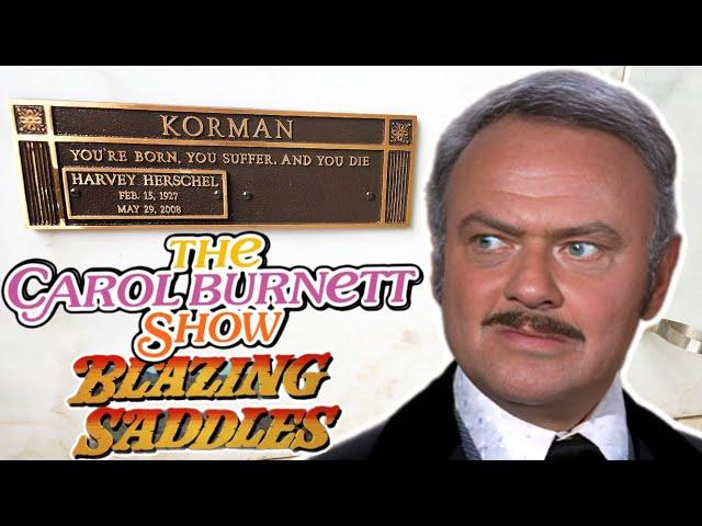 Grave of HARVEY KORMAN Why CAROL FIRED HIM & His LIFE Outside of ACTING!