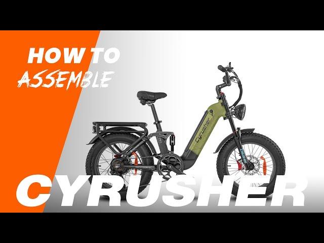 2024 Step-through Full Suspension Kommoda 2.0/ Max Assembly Guide | Cyrusher Bikes