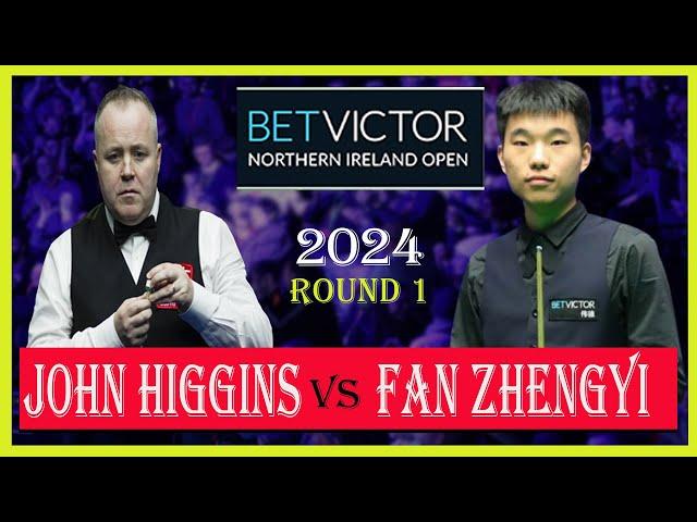 John Higgins vs Fan Zhengyi round 1| Northern Ireland Open 2024 | #snooker2024 | #johnhiggins