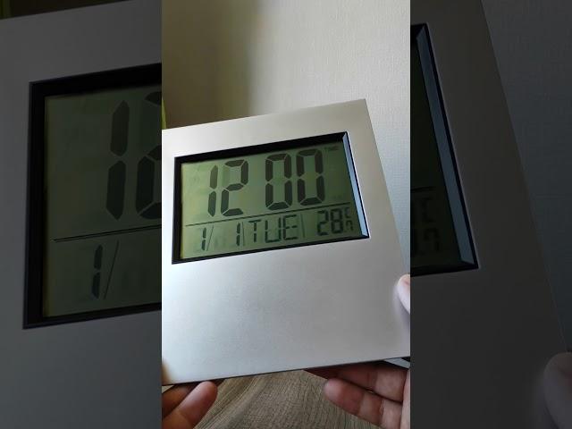 How to change time on digital wall clock