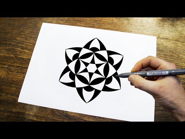 A Simple Geometric Pattern To Draw When You Are Bored