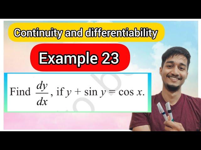 Continuity and differentiability example 23 | Example 23 chapter 5 class 12