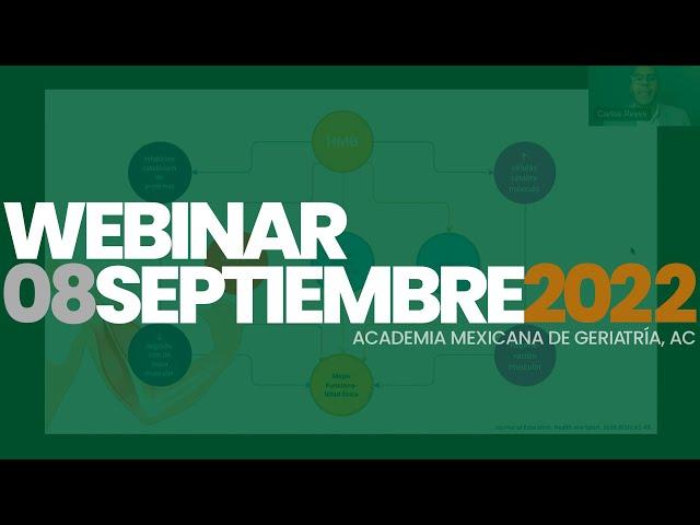 Webinar “Nutrición y complementos alimenticios del adulto mayor”.