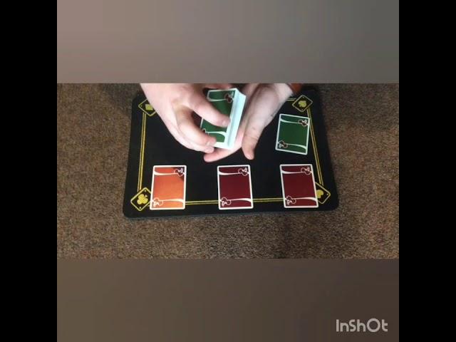 Three wrongs make a right magic card trick