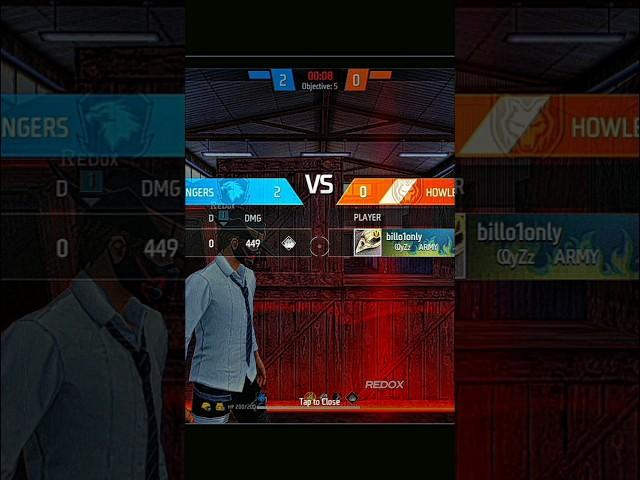 V Badge Billo Gaming  VS  Redox #foryou #foryoupage #freefire #freefirehighlights