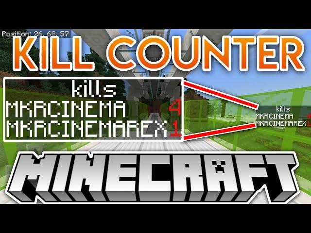 How To Make A Kill Counter Scoreboard In Minecraft Bedrock !!!