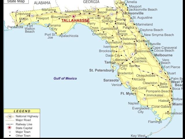 mapa de Florida