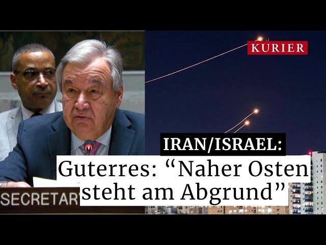 Iran-Angriff auf Israel: "Naher Osten steht am Abgrund"